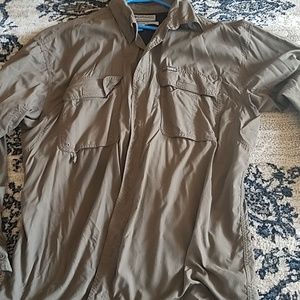 Columbia dry fit fishing shirt